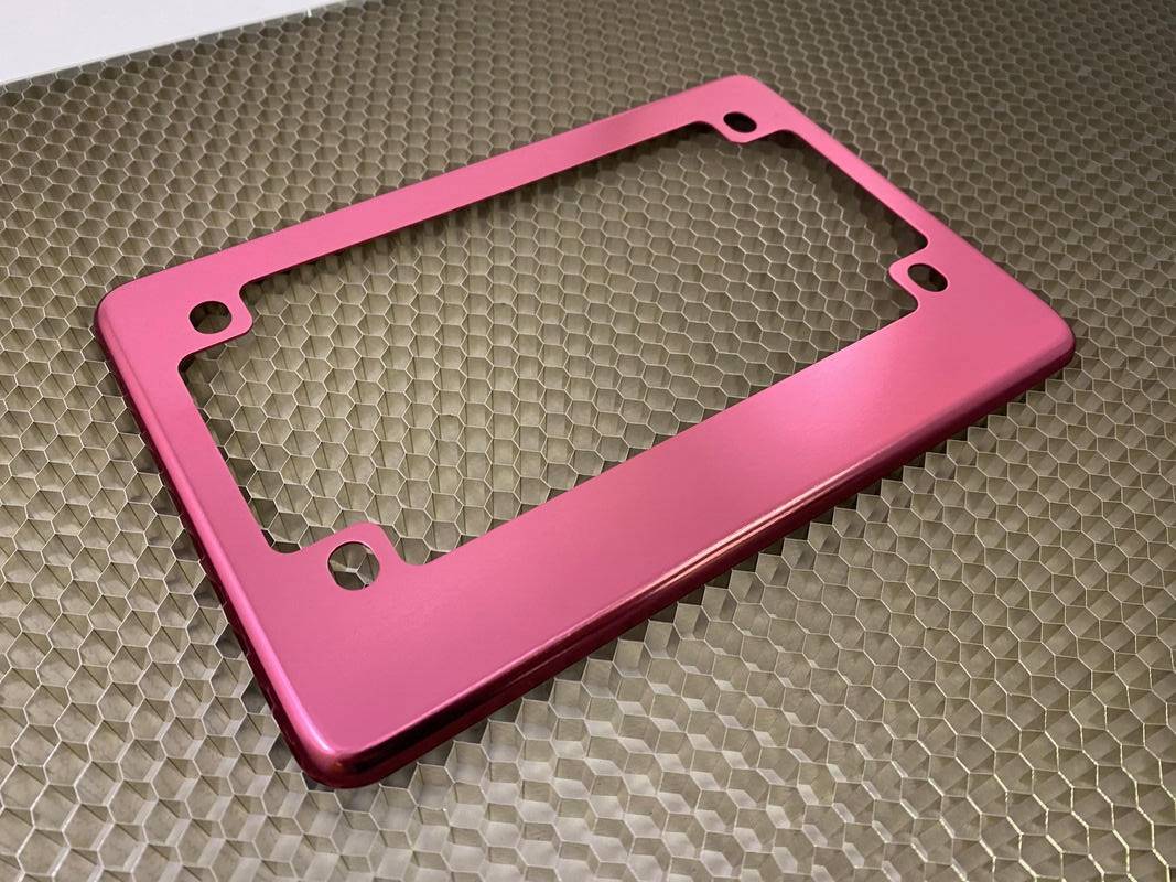 Motorcycle Anodized Aluminum License Plate Frames